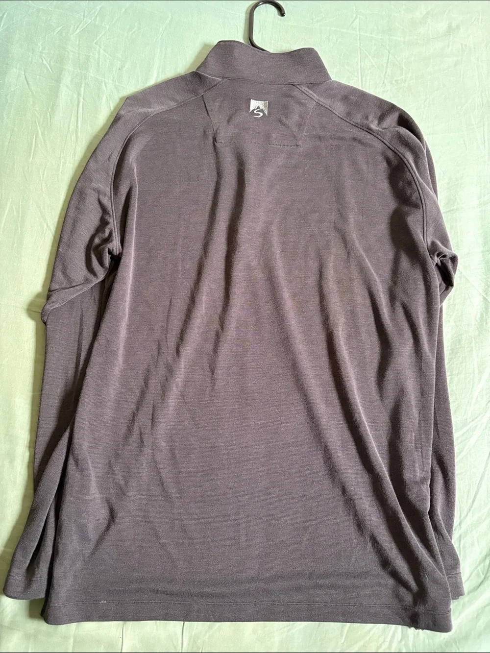 Jeep Men's Dark Gray Quarter-Zip Long Sleeve Pullover
